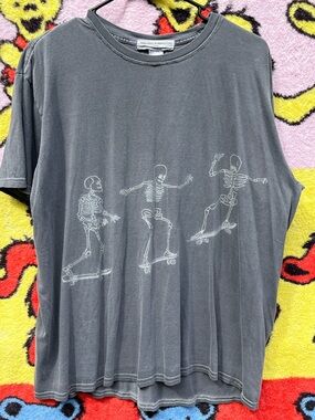 Urban outfitters Skateboarding Skeletons Graphic T-Shirt Project Social